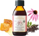 Urban Moonshine Immune Zoom - Fast Acting Immunity Boost - Organic Elderberry Syrup - Echinacea - Toores Honey - Certified Organic - Natural - 4, 2 Fl Oz
