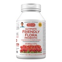 ANDREW LESSMAN Ultimate Friendly Flora probiootikum 240 kapslit - 25 miljardit CFU, viie probiootilise tüve põhjalik segu, võimas immuunsus ja seedetrakti tugi. Probiootikumid naistele ja meestele