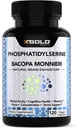 PhosphatidylSerine & Bacopa Monnieri 800 mg 2 in 1 Supplement - Natural Brain Enhancer / Nootropic for Enhanced Focus and Concentration, Mälu Support, & Cognitive Function - 120 Vegetarian Capsules