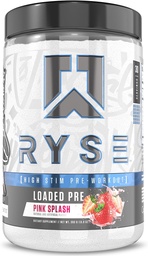 RYSE Laaditud enne treeningut pulber - roosa splash - igapäevane eeltöö meestele ja naistele 390 mg kofeiini, beeta-alaniin ja tsitrulliin pumpamiseks, fookuseks ja energiaks - 30 serveerimist