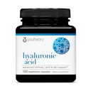Youtheory Hyaluronic Acid Advanced Formula - ühine tugilisa koos Boswellia ekstraktiga * - Naha tervise täiendus - piima-, soja- ja gluteenivaba - 120 taimset kapslit