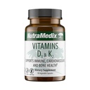 NutraMedix Vitamiin D3 ja K2 Immuunsüsteemi täiendus naistele ja meestele - aitab toetada südame tervist - võib aidata kaltsiumi metabolismi (90 kapslit)