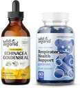 Wild & Organic Echinacea Goldenseal Tinktuur 4 fl oz & Lung Detox Gummies