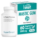 Supersmart - H. Pylori Formula Bundle (täielik tegevus) - probiootiline L. Reuteri w/Mastic Gum | Mitte-GMO & Gluteenivaba - 60x2 & 120 taimekapslid