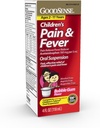 GoodSense Laste valu Reliiver Vedelik, Bubble Kummimaitse, Acetaminophen 160 mg/5 ml, tõhus valu leevendaja / palaviku vähendaja lastele vanuses 2-11, 4 Oz