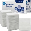 MED PRIDE 3x3 in Gauze Pads 200 Pack, Nonsterile, 4 Ply, Nonadherent Võrgusilma Bandages, Absorbent Haavahooldus Käsnad