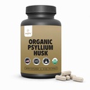 Orgaaniline Psyllium Husk kapslid 750 mg, Natural Fiber Supplement soolestiku tervisele * - alternatiiv Psyllium Husk Pulber, Zealthy Life, 250 kapslit