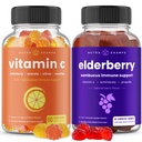 NutraChamps (2-Pack) C-vitamiini Gummies ja Elderberry Gummies Bundle