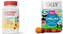 SmartyPants Kids Multivitamiini Gummies, Sugar Free: Omega 3 (ALA) & OLLY Kids Chillax, Magnesium Gummies Plus L-Theanine, Sidrun Balm, Calm Chews for Kids 4+, Sherbet Flavor - 50 Count (Pack of 1)