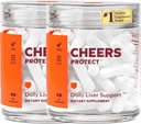 Cheers Protect | Daily Maks Supplement for Drinkers with L-Cysteine + DHM | Suurendada Glutatiooni taset | 60 annust | Cysteine, Dihydromyricetin, Milk Thistle, Prickly Pir, B-vitamiinid, Ingver
