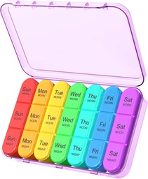Daviky Weekly Pill Korraldaja 3 korda päevas, Travel Pill Korraldaja 3X päevas, Pill Box 7 päeva, Daily Pill Box Korraldaja, Pill Juhtumid Korraldajad 7 päeva, Meditsiini Korraldaja hoida vitamiine ja ravimeid