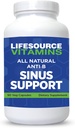 LifeSource Vitamiinid Kõik looduslikud anti-B sinus tugi - 14 Kõik looduslikud koostisosad - 90 kapslit - patenteeritud valem