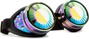 GloFX Polychrome Wormhole Kaleidoscope kaitseprillid - Festival Rave Costume Cosplay Prism EDM 3D keevitamine gooti kaitseprillid