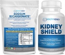 Orgaaniline naatriumvesinikkarbonaat leeliseline täiendus 1.5LBS + Neerukilp 120 kapslit Neerulisa normaalse neerufunktsiooni toetamiseks