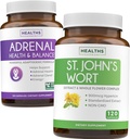 Neerupealiste ja naistepuna (4-kuuline pakkumine) Mood Harmony Pack - neerupealiste toetamine L-türosiiniga (120 kapslit) & naistepuna Powerfil 900mcg Hüperitsiin 500mg kapsli kohta (120 kapslit)