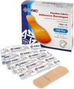Paindlikud kangaribad - Flex Fabric Adhesive Bandages Finger-Tip Bandages Knuckles ja pöidlaribad sõrmede hooldamiseks ja haavade kaitsmiseks infektsioonide eest - (100 Count Box)
