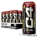 Cellucor C4 Ultimate x WWE | Pre Workout Sugar Free Energy Drink | Tri-Stim kogemus 300mg kofeiini + teekriini + dünaamiiniga | Berry Powerbomb | 16oz (pakk 12)
