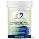 Disainid tervisele ProbioMed Kids näritav probiootikum - 10b CFU Gut & Immune Support lastele - Lactobacillus, Bifidobacterium + Saccharomyces boulardii - Delicious Berry Flavor (30 tabletti)