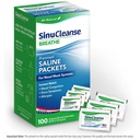 SinuCleanse eelsegatud soolalahuse pakendid sinus Rinse ja nina niisutussüsteemidele, 100 Count, valmistatud USA-s, All-Natural, Pharmaceutical Grade ja PH tasakaalustatud