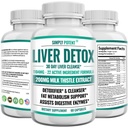 Maksa puhastamine Detox & Repair Supplement, Artišokk Ekstrakt Maksa tervise valem w 22 maitsetaimed Maksa toetuseks, Maksa detox Puhastuspillid - Piimaohakas Dandelion Turmeric Ginger Beet Zinc, 60 kapslit