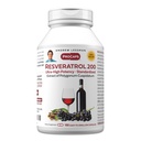 ANDREW LESSMAN Resveratrol-200mg - 180 kapslit - punane vein on kasulik, loomulikult esinev antioksüdant, ilma alkoholita. Söödalisandid tasuta