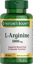 Looduse Bounty L-arginiin 1000mg verevoolu ja veresoonte funktsiooni toetamiseks - mitte-GMO, gluteenivaba, 50 tabletti