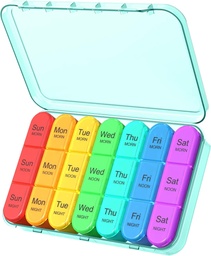 Pill Korraldaja 3 korda päevas, Pill Korraldaja 3 korda päevas, Pill Box 7 päeva, Daily Pill Box Korraldaja, Reisikonteiner Pill Juhtumid Korraldajad 7 päeva, Meditsiini Korraldaja hoida vitamiine ja ravimeid