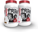5% Toitumine Reaalsed Süsivesikud + Valk (2 Pack Bundle) | Puhas Mass Gainer Valgu Pulber | Reaalne Toidu Süsivesikute Kütus Enne Treeningut / Pärast Treeningu Taastamise Toit (Šokolaad + Sünnipäeva Kook)