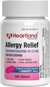 Difenhüdramiin HCI | difenhüdramiin Allergia leevendamine | Antihistamiin difenhüdramiin 25 mg tabletid | 100 loend