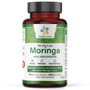 Orgaaniline Aura Moringa Leaf Kapslid | 1500mg - 150 HPMC Veg | Terve jätab rohelise supertoidu toitumise | Loomulikult suurendab ainevahetust, energiat, tervist ja vastupidavust | 100% puhas ohutu Moringa | Mitte GMO.