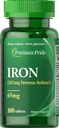 Puritaanid Pride Raudne Raudsulfaat 65 Mg tabletid, 100 Count