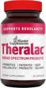 Master Supplements Theralac - 30 kapslit - mitme tüve probiootikum optimaalse soolestiku tervise + gaasi ja puhitusabi - gluteenivaba - 30 serveerimist