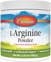 Carlson - L-arginiinpulber, vaba vorm Aminohape, vereringe tervis, 3,53 oz (100 g)