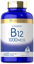 Carlyle Vitamiin B12 1000 mcg | 400 tabletti | Taimetoitlane, mitte-GMO, gluteenivaba toidulisand