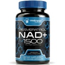 WELLNESS LABSRX NAD Supplement, 1500mg - USA Made Liposomal NAD + Täiendus koos Resveratrooliga, NAD Plus võimendamine - raku tervise, vastupidavuse ja tervisliku vananemise toetamine - Ultra tugevuse kapslid