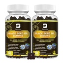 Black Seed Oil & Sea Moss Gummies, 2Pack Irish Sea Moss Gummies Black Seed Oil, Ashwagandha ekstrakt, Elderberry, Kurkum, C-vitamiin, D3-vitamiin - Immuunsüsteemi tugi, liigesed, seedimine, juuksed ja nahk