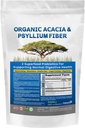 Acacia & Psyllium Husk Fiber Powder 2 Orgaaniline lahustuv kiud Seedetrakti taastav soolestiku toitained. Orgaaniline Psyllium Husk & Organic Acacia Powder IBS, Leaky Gut 1,5 Ibs (24oz)