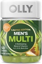 OLLY meeste multi, vitamiinid A, C, D, E, B, tsink, piiratud väljaanne, pidulik salaküpsetatud siider - 50 ct