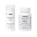 Skinuva® Scar (1 oz) & Bruise (14 kapslit) - Advanced Silicone Cream formuleeritud kasvufaktoritega ja homöopaatiline Bruise Remedy formuleeritud Arnica, Bromelain & Zinc