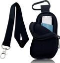Hoidja Neoprene reisijuhtum astma inhalaatorile, mugav minikott inhalaatorile igas vanuses, inhalaator ei sisalda (must)