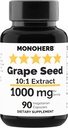 MONOHERB Viinamarjaseemne ekstrakt 1000 mg - 90 taimekapslit