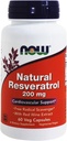 Natural Resveratrol, 200 Mg, 60 kapslit nüüd toidud