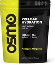 Osmo Preload Hydration Pre Workout Pouch - Sisaldab kõrge naatriumvesinikkarbonaati, magneesiumi, kaaliumi, süsivesikuid ja vitamiine, roosuhkrut, Beat Cramps & Dehüdratsioon - Ananassi Margarita (Pouch)