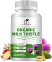 Orgaaniline piimaohakas Maksa Detox Supplement - 15-in-1 valem Silymarin, Antioksüdandid & Herbal Blend - 90 kapslit