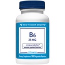 Vitamiin B6 a toetab energiatootmist 25 MG (100 köögiviljakapslit)