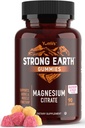 Tugev maa - Magneesium tsitraatkummid täiskasvanutele 250mg (90 Count) - Rahulik kummikud - Vegan Magneesium Gummies - täiendus naistele, meestele, teismelistele