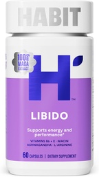Harjumuse libiido täiendus (60 kapslit) - uus välimus, looduslik aphrodisiac segu Maca, Ashwagandha L-arginiin, toetab energiat ja jõudlust, vegan, mitte-GMO (1 pakend)