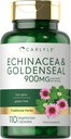 Carlyle Echinacea Goldenseal Capsules | 110 Count | 900mg | Taimetoitlane, mitte-GMO, Gluteenivaba
