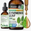 BIO KRAUTER Gymnema Sylvestre ekstrakti tilgad - alkoholi- ja suhkruvaba - Vegan Gymnema Leaf Extract 2 Fl.Oz.
