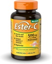 American Health Ester-C 500 mg koos tsitruseliste bioflavonoididega - 120 taimetoitlast kapslit - 24-tunnine immuunsustoetus - mitte-GMO, vegan, gluteenivaba - 60 serveerimist